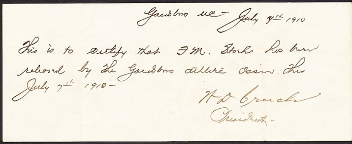 Stoehr release from Goldsboro team